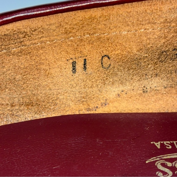 GH Bass & Co. Tailored Vintage Keltie Loafer Oxblood Leather Mens 11C - Picture 9 of 10